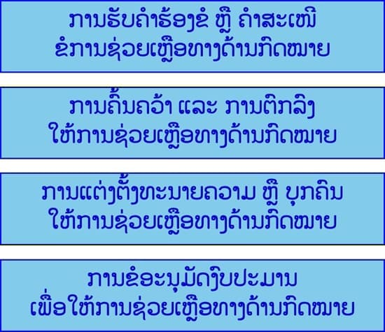 ການຮັບການຊ່ວຍເຫຼືອທາງດ້ານກົດໝາຍ